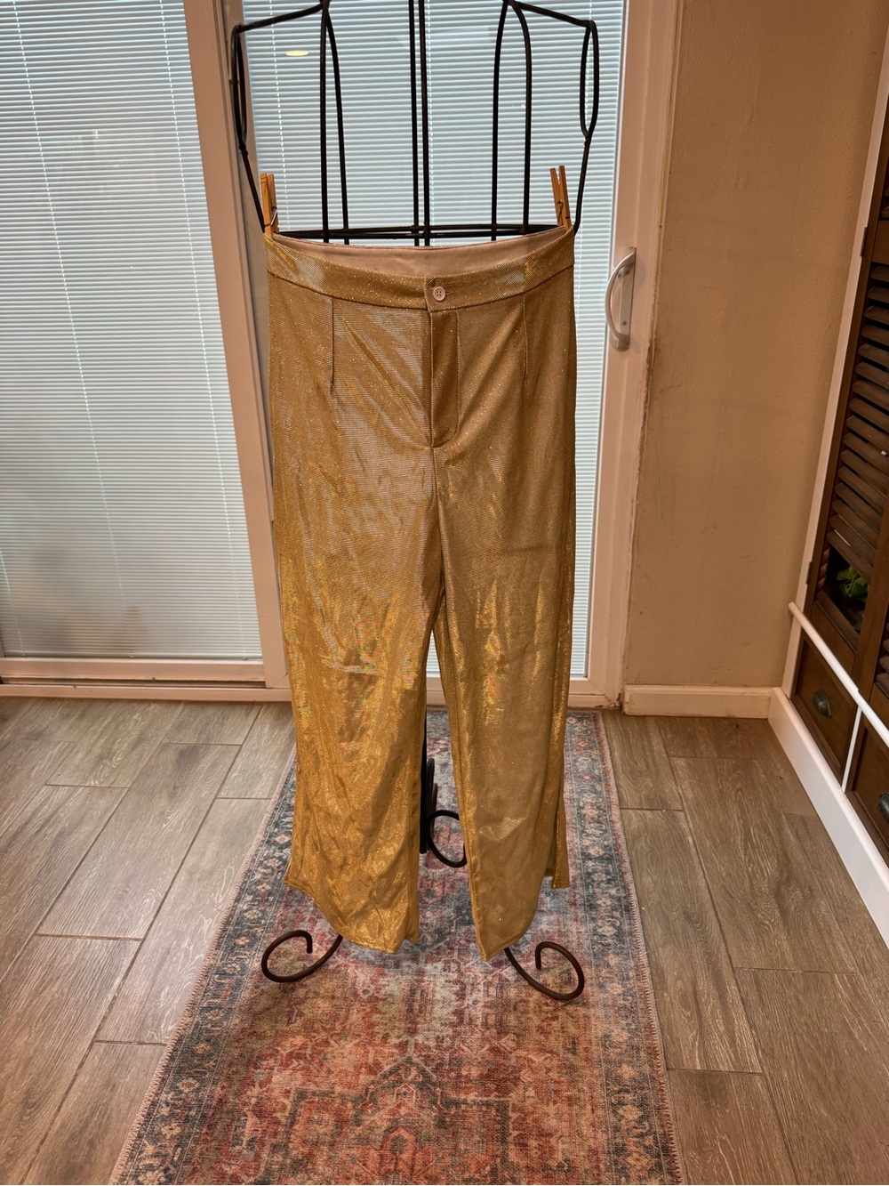 Gold Metallic Men’s Pants